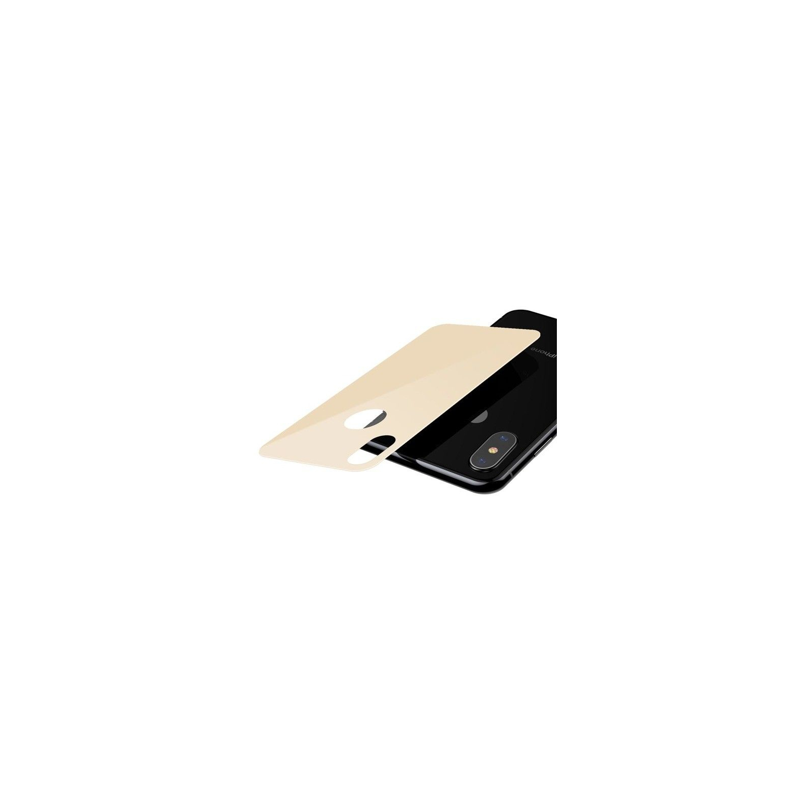Скло захисне Baseus iPhone XS 0.3mm Full rear protector, Gold (SGAPIPH58-BM0V) зображення 3
