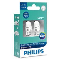 Автолампа Philips W5W Ultinon LED, 6000K 12V, 2шт/бл. (11961ULWX2)
