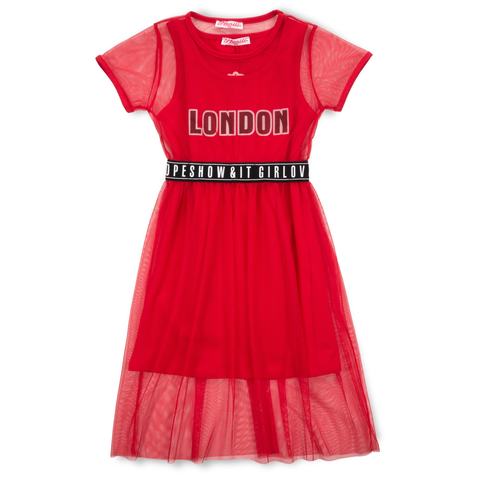 Платье Monili с сеткой (9016-152G-red)