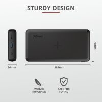 Батарея універсальна Trust Primo QI 20000 mAh Black (23565_TRUST) зображення 10