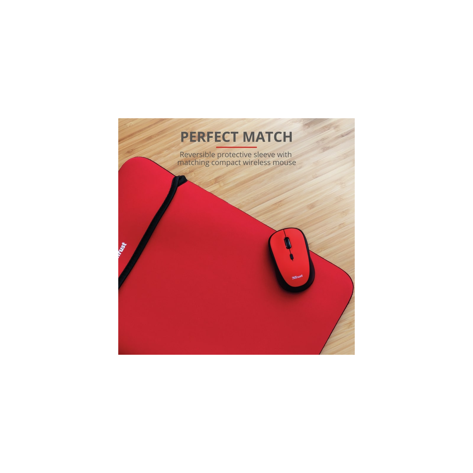 Чохол до ноутбука Trust 15.6" Yvo Mouse & Sleeve Red + mouse (23455) зображення 10