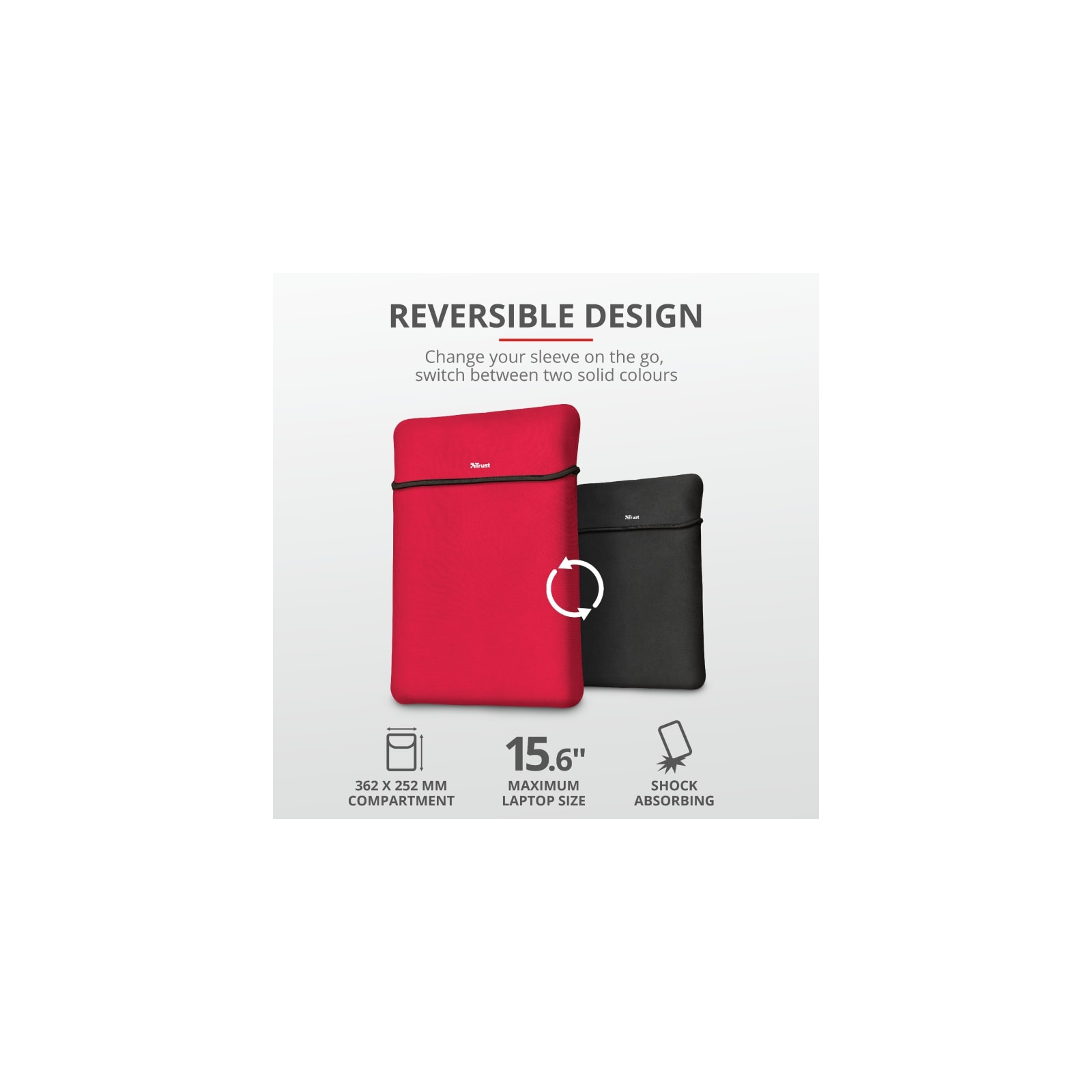 Чехол для ноутбука Trust 15.6" Yvo Mouse & Sleeve Red + mouse (23455) изображение 9