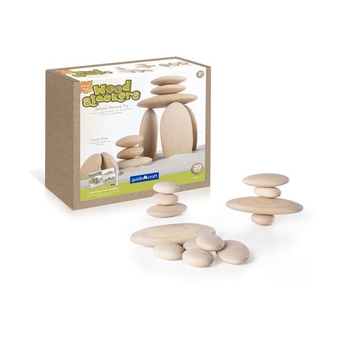 Игровой набор Guidecraft Набор блоков Natural Play Деревянный булыжник (G6771)