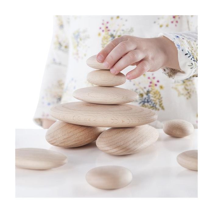 Игровой набор Guidecraft Набор блоков Natural Play Деревянный булыжник (G6771) изображение 3