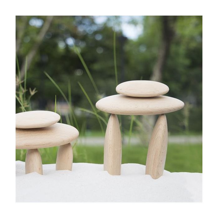 Игровой набор Guidecraft Набор блоков Natural Play Деревянный булыжник (G6771) изображение 7