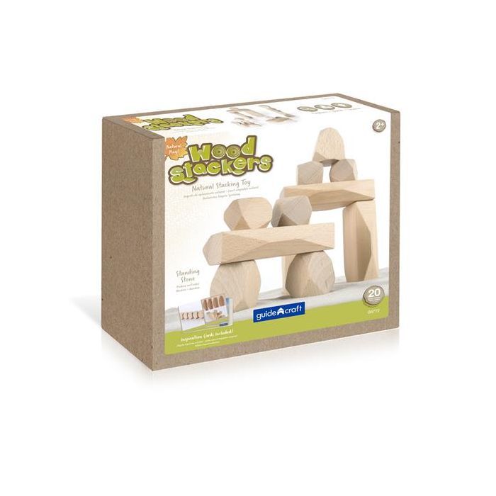 Игровой набор Guidecraft Набор блоков Natural Play Деревянный булыжник (G6771) изображение 9