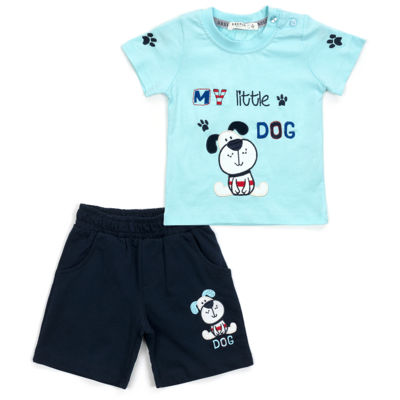 Набор детской одежды Breeze "MY LITTLE DOG" (14306-92B-blue)