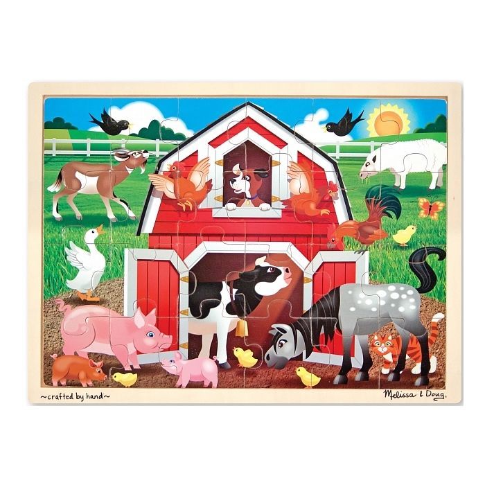 Пазл Melissa&Doug в рамке Ферма, 24 элемента (MD19061)