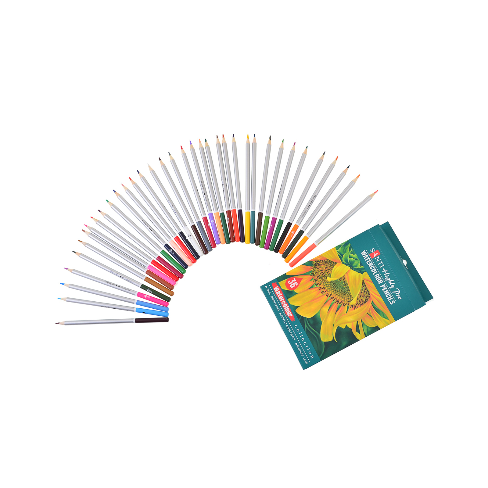 Карандаши цветные Santi Highly Pro 36 шт акварельные (742387) изображение 3