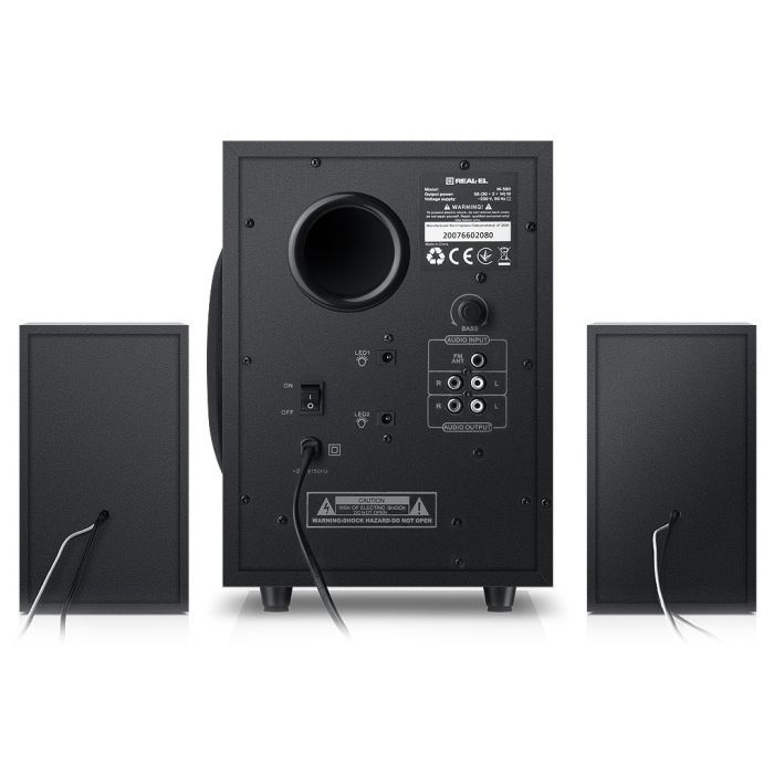 Акустична система REAL-EL M-580 Black зображення 4