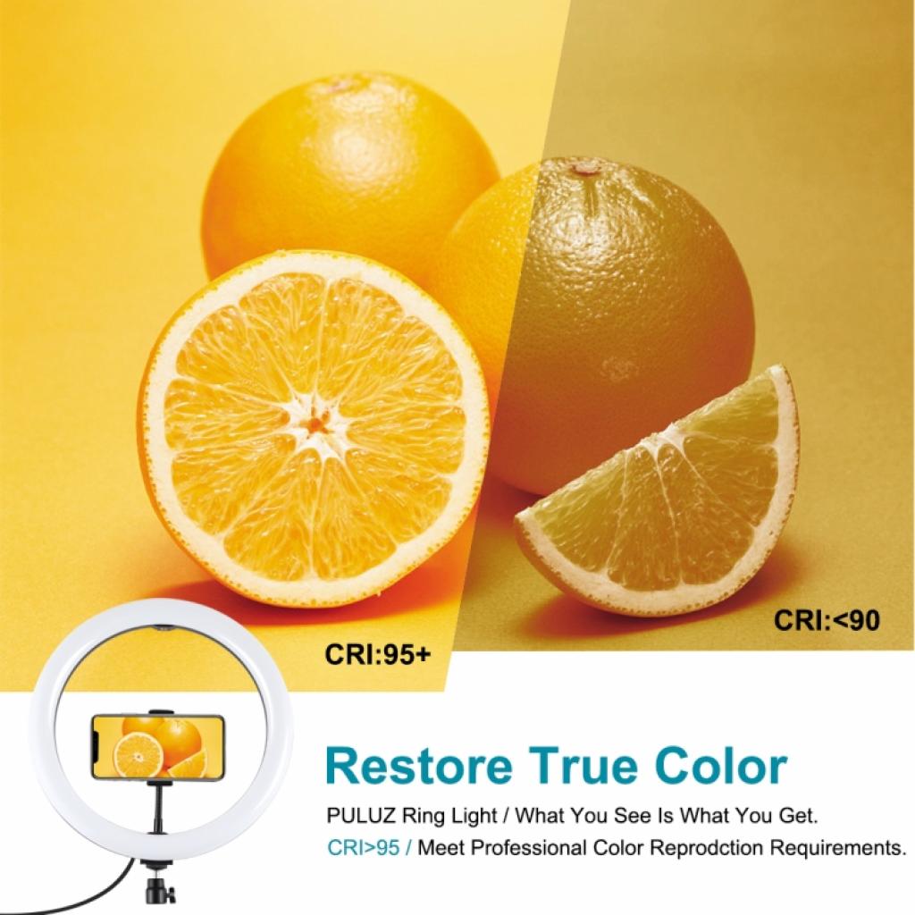 Набор блогера Puluz Ring USB LED lamp PKT3061B 11.8" + tripod 1.65 м (PKT3061B) изображение 5