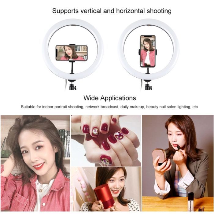 Набор блогера Puluz Ring USB LED lamp PKT3061B 11.8" + tripod 1.65 м (PKT3061B) изображение 6