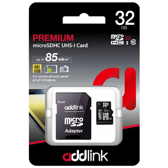 Карта пам'яті AddLink 32GB microSDHC class 10 UHS-I U1 (ad32GBMSH310A) зображення 2