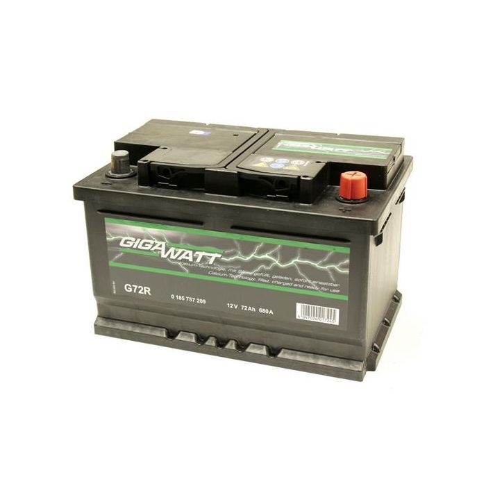 Аккумулятор автомобильный GigaWatt 72А (0185757209) изображение 2
