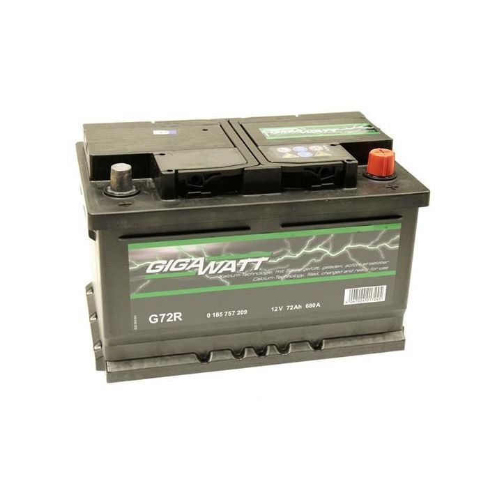 Аккумулятор автомобильный GigaWatt 72А (0185757209) изображение 3