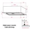 Вытяжка кухонная Weilor PBSR 52651 GLASS BL 1300 LED Strip изображение 12