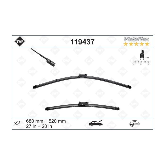 Щетка стеклоочистителя SWF 119437