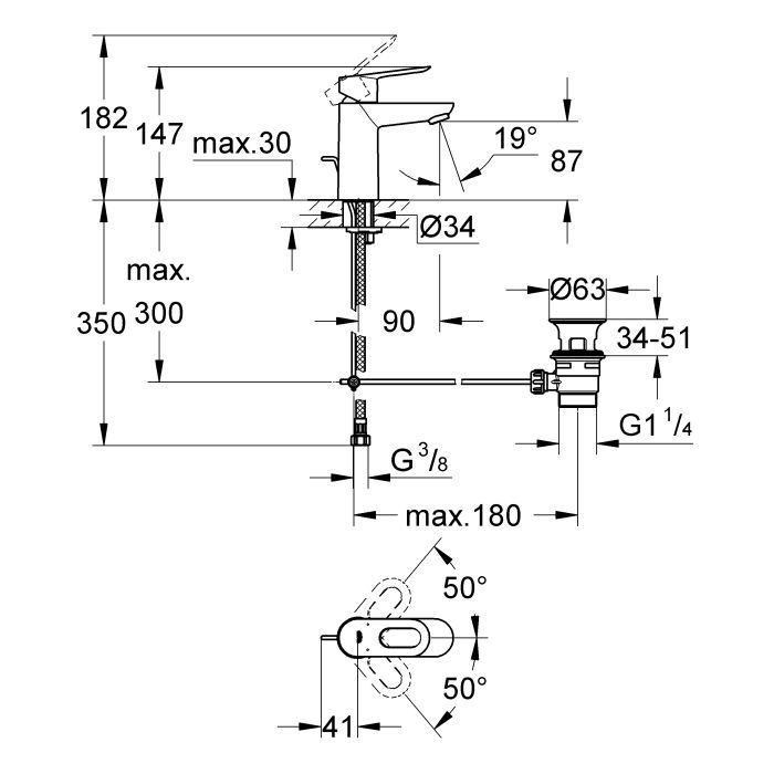 Смеситель Grohe BauLoop (23335000) изображение 2