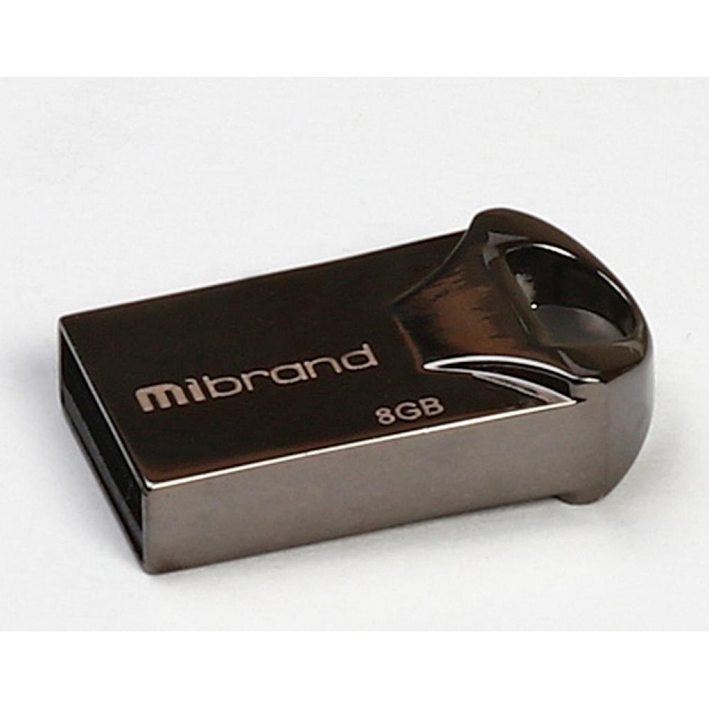 USB флеш накопичувач Mibrand 8GB Hawk Silver USB 2.0 (MI2.0/HA8M1S)