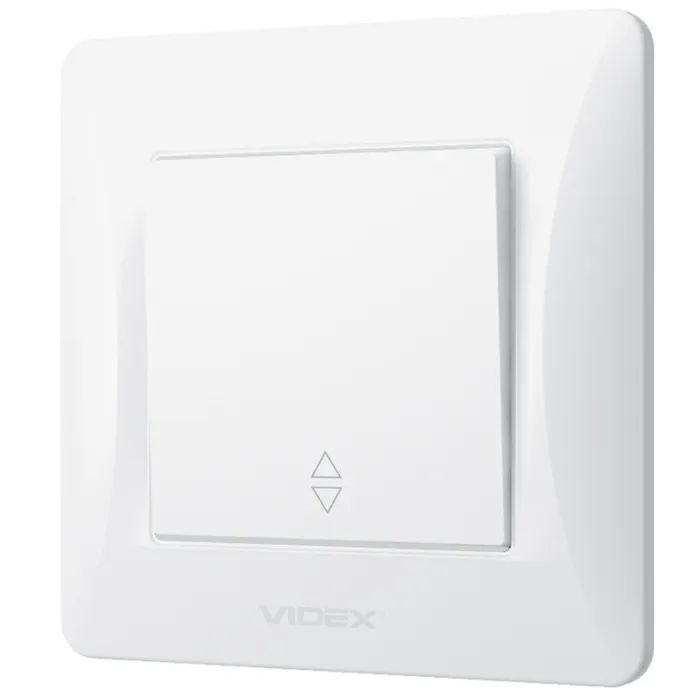 Перемикач Videx BINERA 1кл прохідний кремовий (VF-BNSW1P-CR)