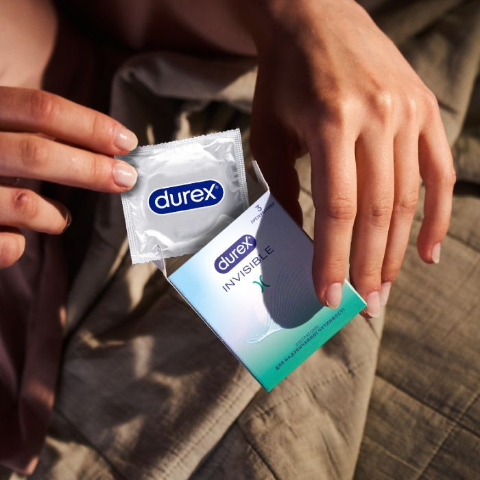 Презервативы Durex Invisible латексные с силиконовой смазкой ультратонкие 3 шт. (5052197049589) изображение 6