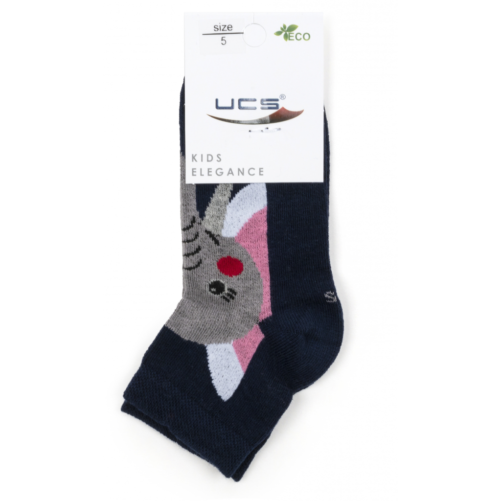 Шкарпетки дитячі UCS Socks зі слоником (M0C0101-2116-5B-blue) зображення 2