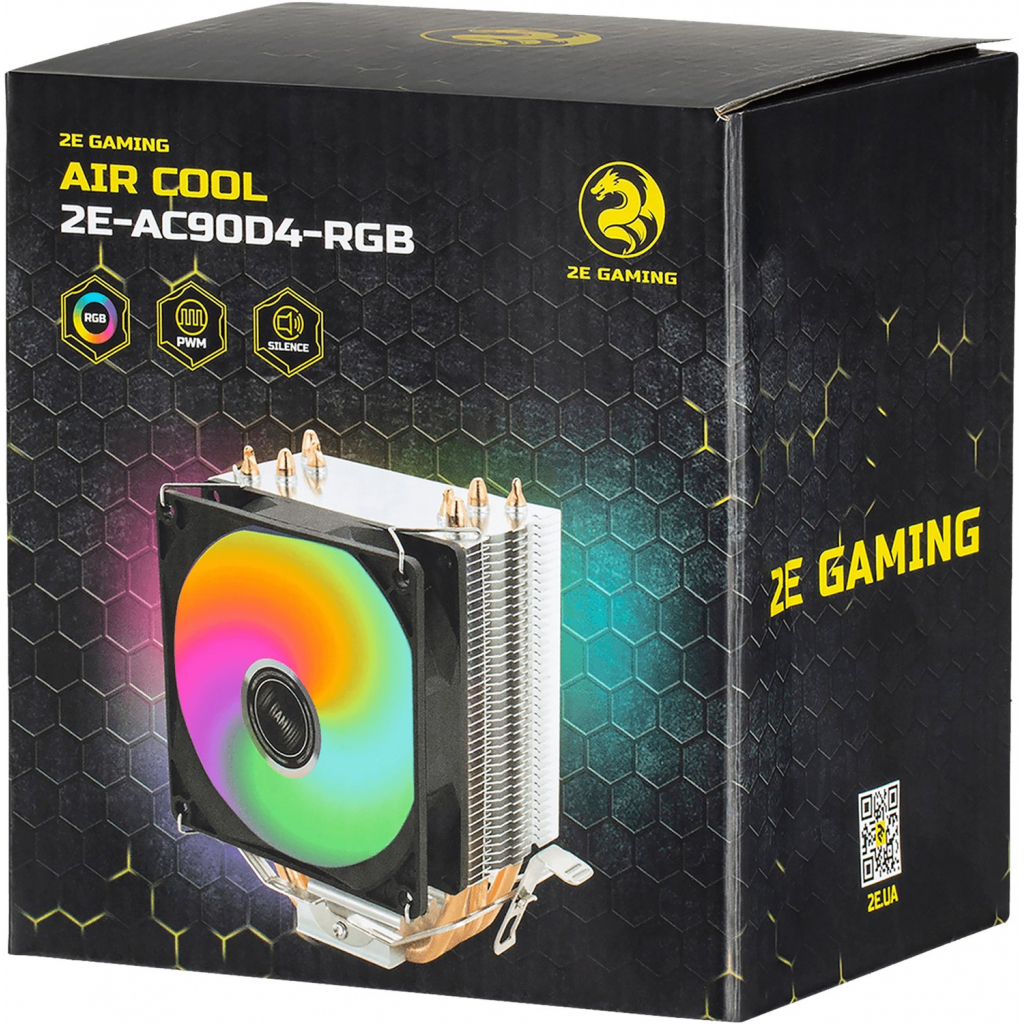 Кулер для процессора 2E GAMING AIR COOL (2E-AC90D4-RGB) изображение 7