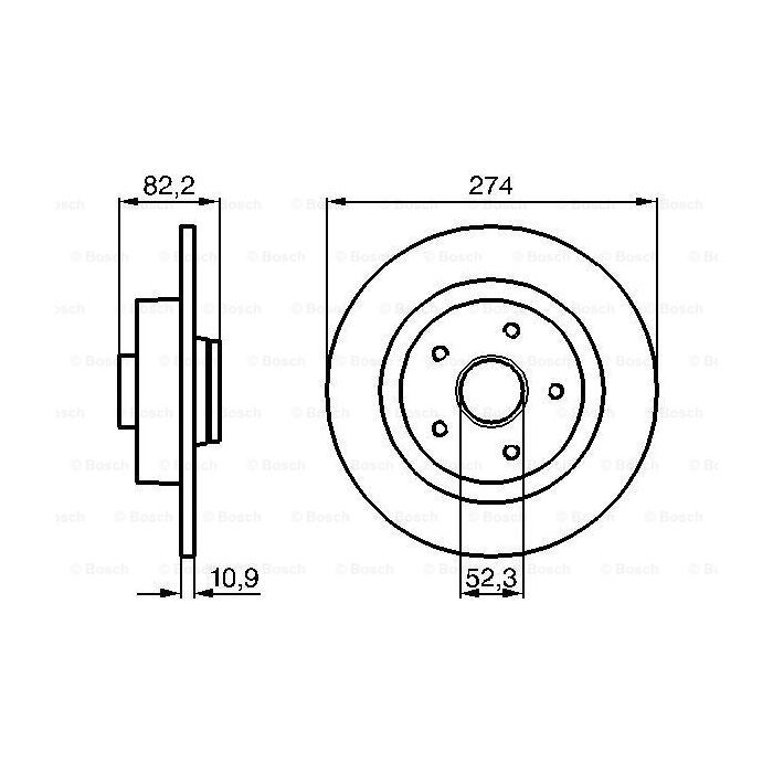 Тормозной диск Bosch 0 986 478 744 изображение 5