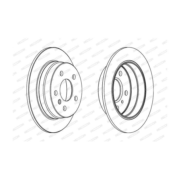 Тормозной диск FERODO DDF1258C