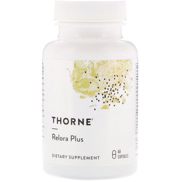 Травы Thorne Research Релора, Защита от Стресса, Relora Plus, 60 капсул (THR-04809)