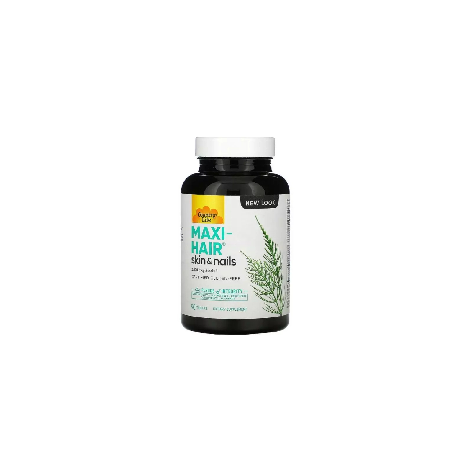 Витаминно-минеральный комплекс Country Life Комплекс для Роста и Укрепления Волос, Maxi-Hair, 90 таблет (CLF-05029)
