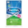 Флосс-зубочистки DenTek Тройное очищение 75 шт. (047701002704)
