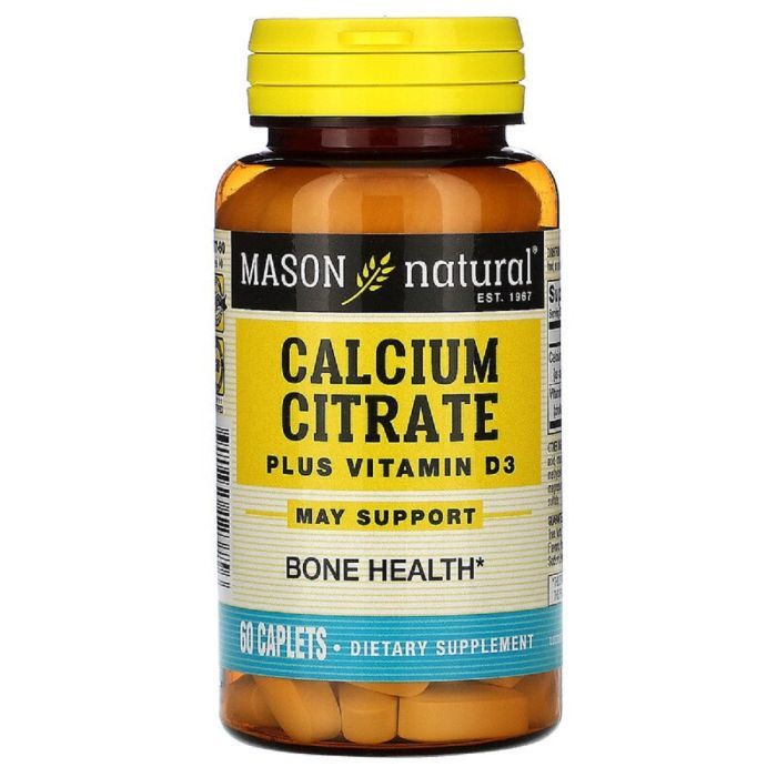 Витамин Mason Natural Цитрат кальция + Витамин D3, Calcium Citrate Plus Vitamin D3 (MAV-12375)