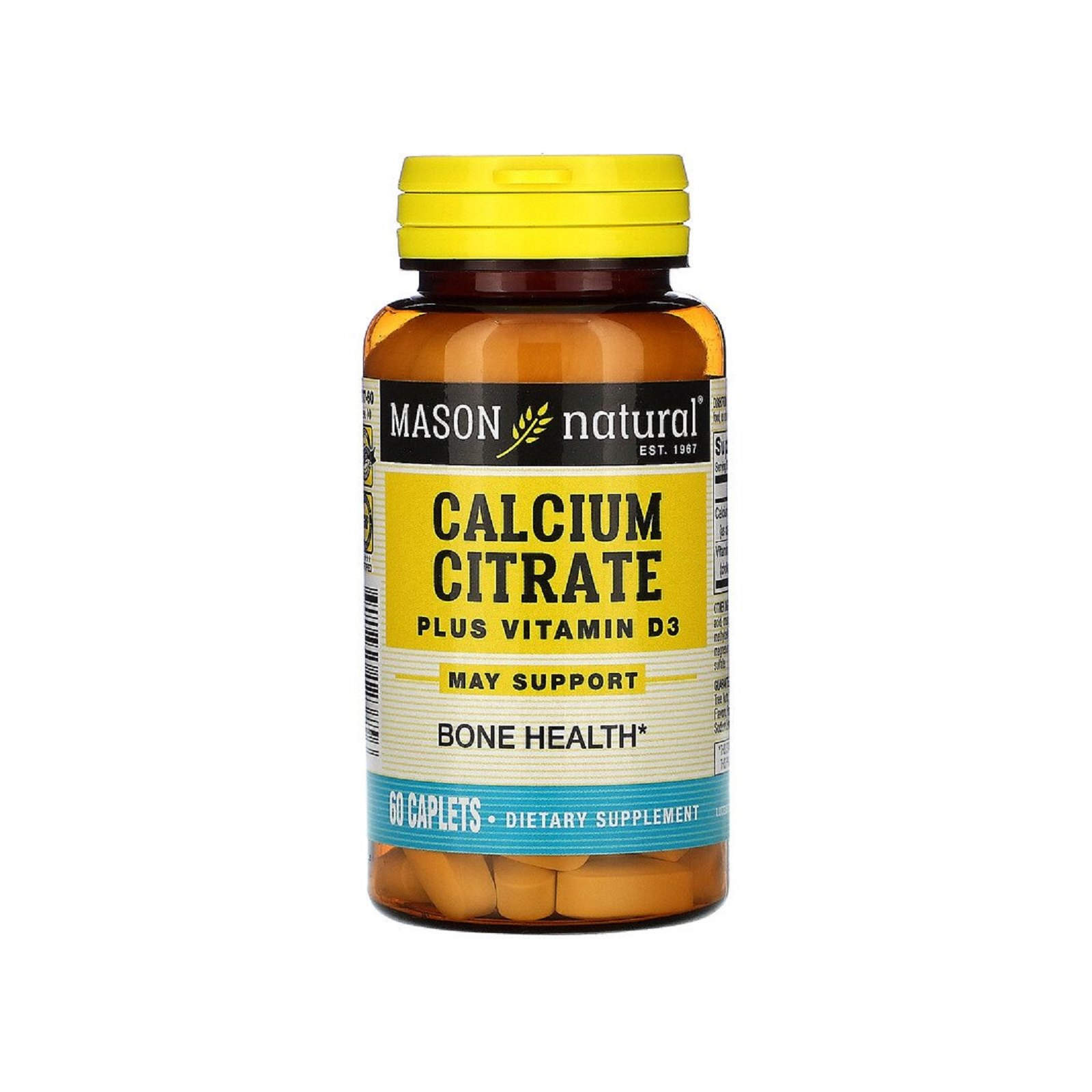Вітамін Mason Natural Цитрат кальцію + Вітамін D3, Calcium Citrate Plus Vitamin D3 (MAV-12375)