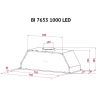 Витяжка кухонна Perfelli BI 7653 I 1000 LED зображення 12