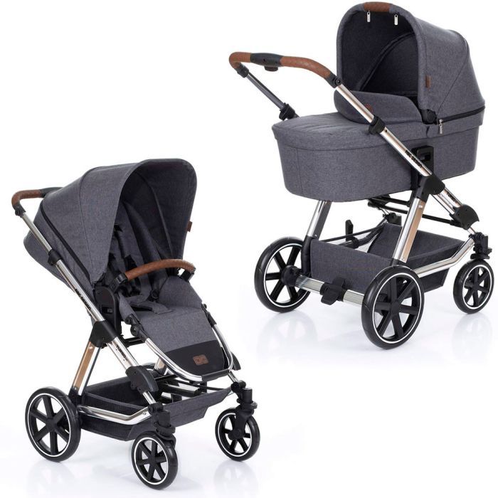 Коляска ABC design 2 в 1 Turbo Diamond Collection Asphalt (1200144/1907)