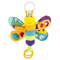 Фото - Погремушка / прорезыватель Lamaze Іграшка на коляску  Метелик із прорізувачем і пискавкою  L27 (L27024)