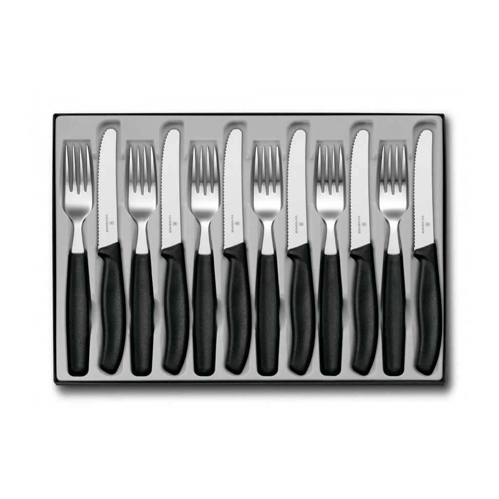 Набір столових приборів Victorinox SwissClassic Table Set 12 шт Black (6.7833.12)
