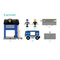 Железная дорога Brio Полицейский участок, 6 элементов (33813) изображение 5