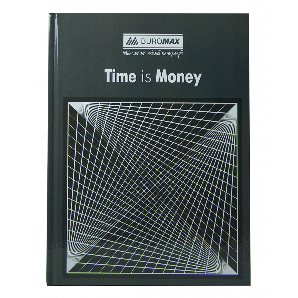 Канцелярская книга Buromax Times Is Money А4 в клетку 96 листов Серая (BM.2400-109)
