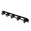 Кабельный организатор 19" 1U 40х50 пластиковые скобы black Conteg (DP-VP-P1)