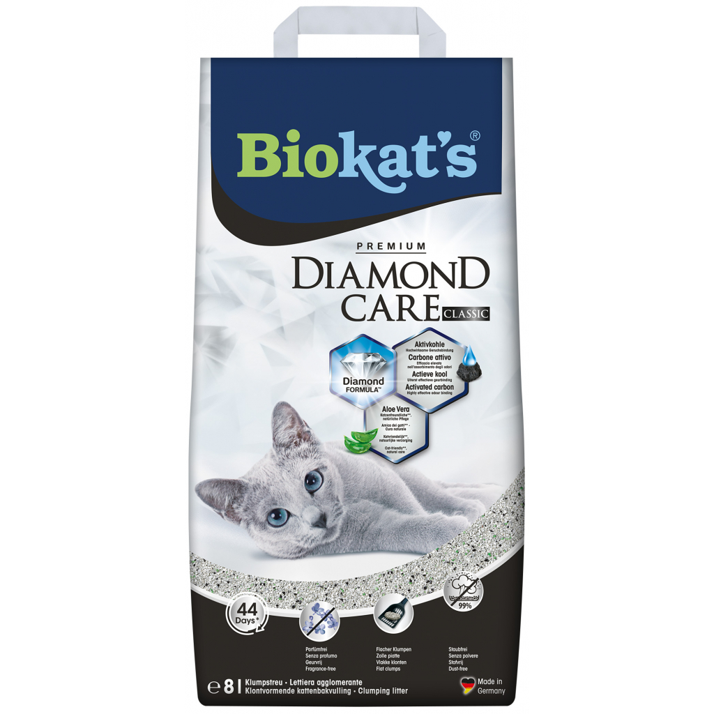 Наповнювач для туалету Biokat's DIAMOND CARE CLASSIC 8 л (4002064613253)