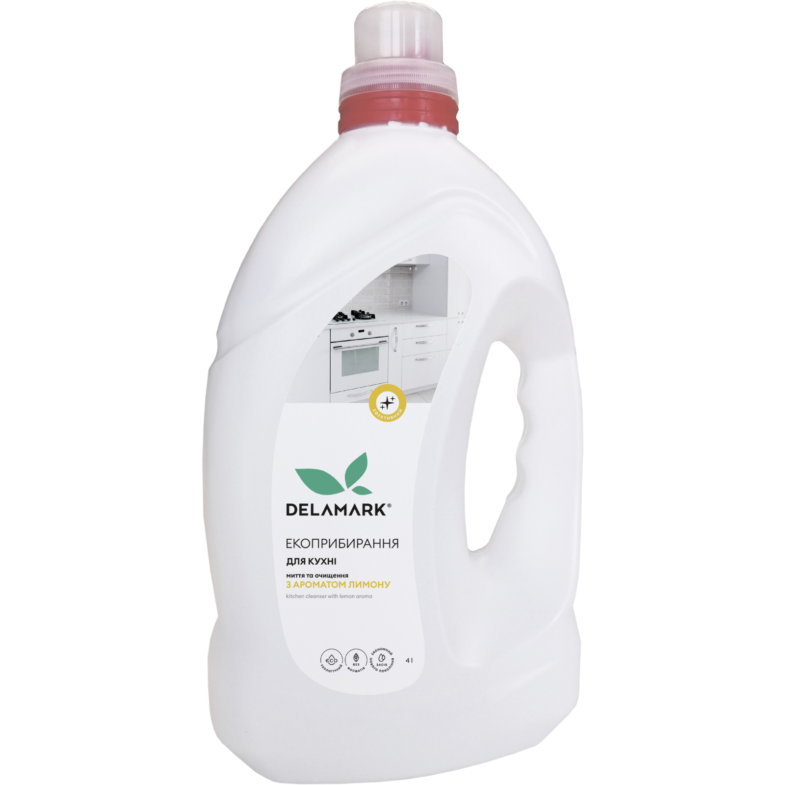 Жидкость для чистки кухни DeLaMark с ароматом лимона 4 л (4820152332011)