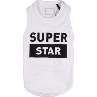 Борцовка для животных Pet Fashion "Superstar" M белая (4823082421855)