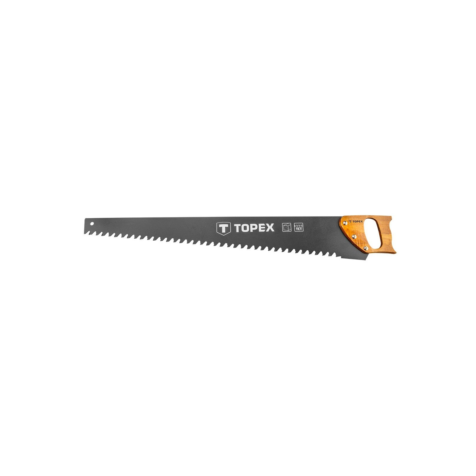 Ножівка Topex для піноблоків, 800 мм, 23 зубів, твердосплавна напайка, чох (10A762)