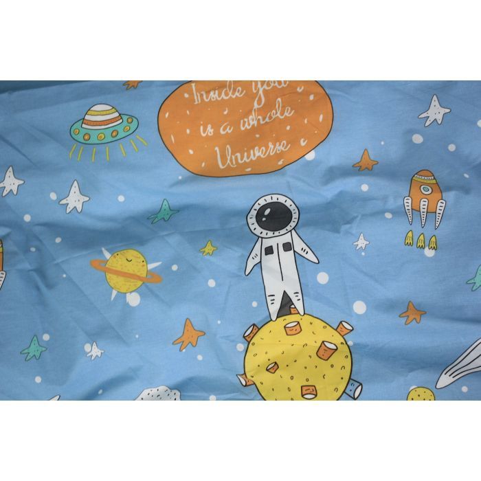 Постільна білизна MirSon Бязь Premium 17-0426 Little astronaut Євро (2200002950039) зображення 7