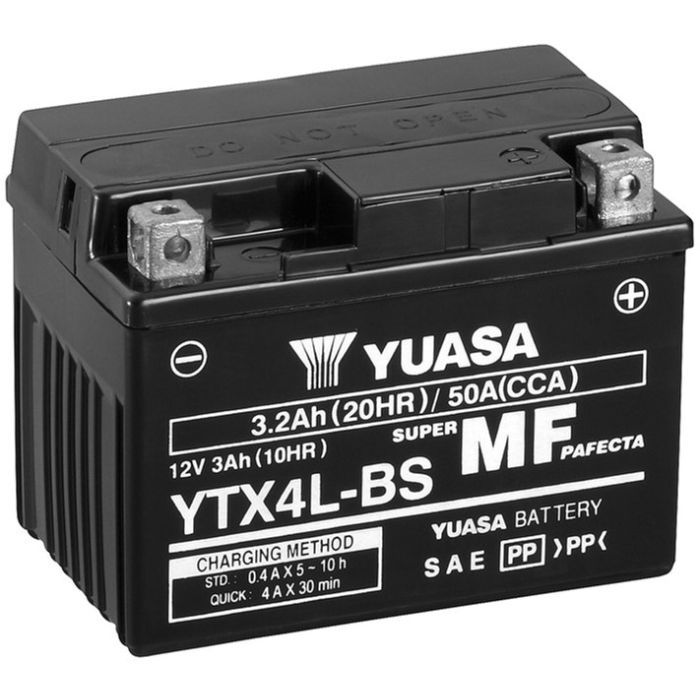 Аккумулятор автомобильный Yuasa 12V 3Ah MF VRLA Battery AGM (YTX4L-BS)