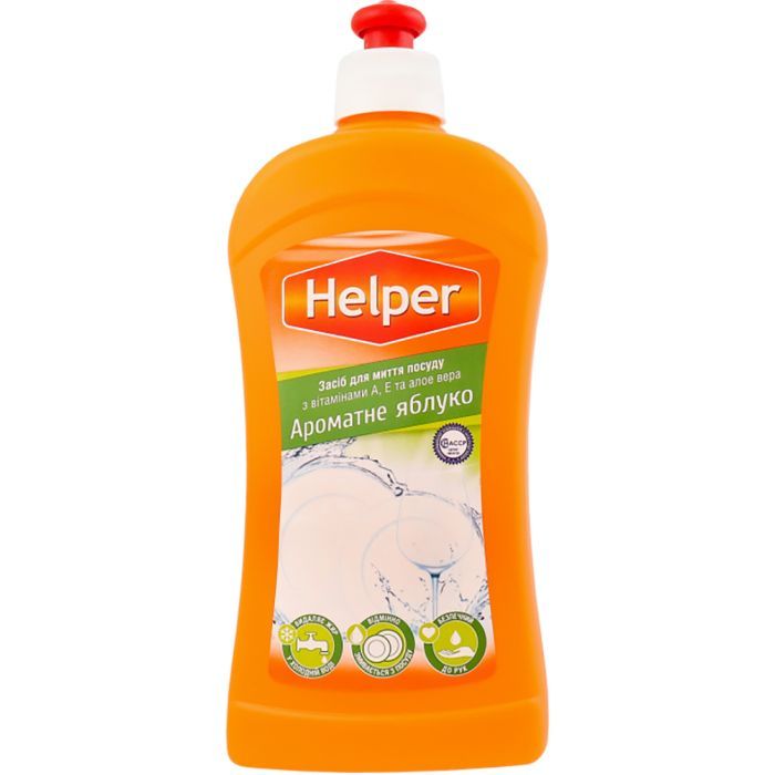 Средство для ручного мытья посуды Helper Ароматное яблоко 495 мл (4823019010251)
