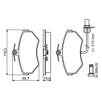 Гальмівні колодки Bosch 0 986 494 042 зображення 4