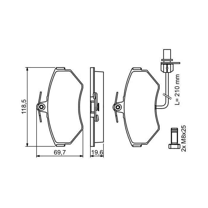 Тормозные колодки Bosch 0 986 494 042 изображение 4